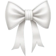 white bow sticker