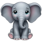 Baby elephant sticker
