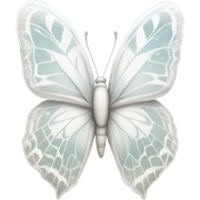 White butterfly  sticker