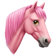 Pink horse  sticker