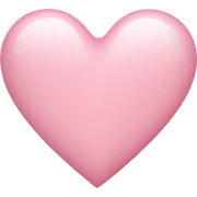 light pink heart sticker