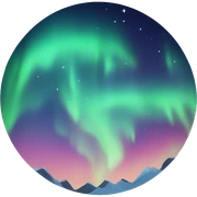 aurora boreali sticker