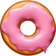 Strawberry donut sticker