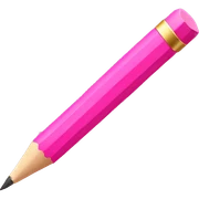 Pink pencil sticker