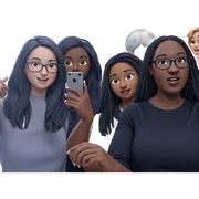 girls taking a selfie together sticker