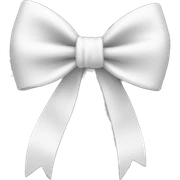 White bow sticker