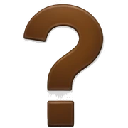 question mark sticker