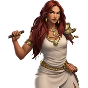 moonlit warrior with jewelry sticker