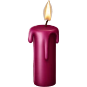 burgundy candle  sticker