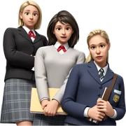 school uniform parody scene sticker