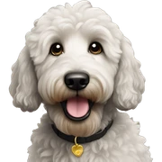 black goldendoodle sticker