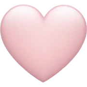 Light pink heart sticker