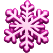 Pink snowflake  sticker