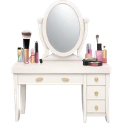 Makeup vanity sticker