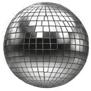 Disco ball sticker