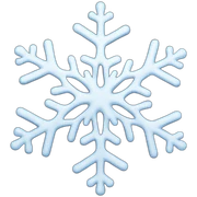 Melting snowflake sticker