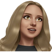 blonde girl portrait indoors meme sticker