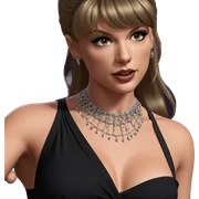 elegant girl in black dress sticker