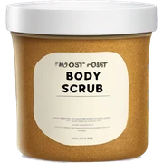 body scrub pot with label sticker
