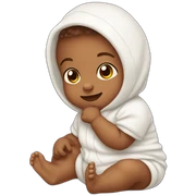 Newborn posing sticker