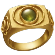 One gold ring Tolkien sticker