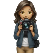 girl with camera  sticker