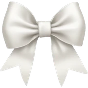 white bow sticker