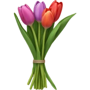 Tulip bouquet sticker