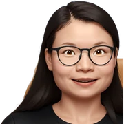 a smiling girl portrait sticker