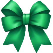 green bow sticker
