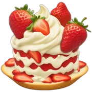 Fresas con crema sticker
