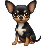 Black brown chihuahua sticker