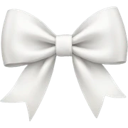 White bow sticker