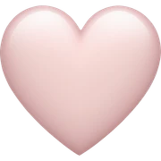 Pale pink heart  sticker