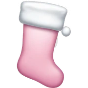  light pink Christmas stocking sticker