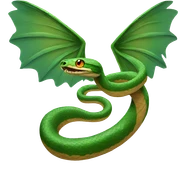 Snake with wings sticker