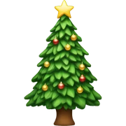 Christmas tree sticker