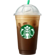 Starbuck ice coffee with ice cubes sticker