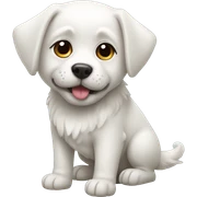 perrito blanco sticker