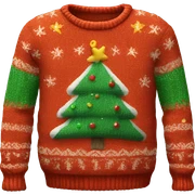 Christmas sweater sticker