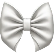 White bow sticker