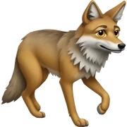Western coyote sticker