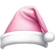 light pink santa hat sticker