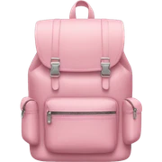 pastel pink backpack sticker