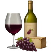Painting and wine sticker