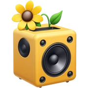 Flower speaker box sticker