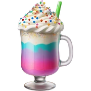 birthday cream drink sticker