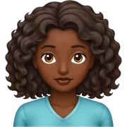 Mujer morena con pelo ondulado sticker