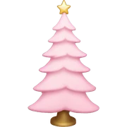 Light pink Christmas tree  sticker