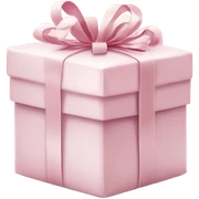 Light pink Christmas gifts under a white Christmas tree  sticker